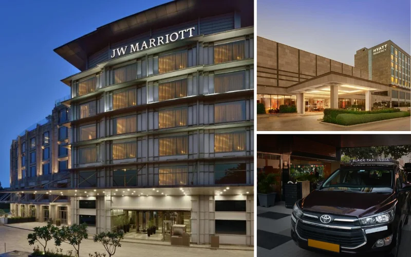 JW Marriott & Hyatt Chandigarh Taxi Services