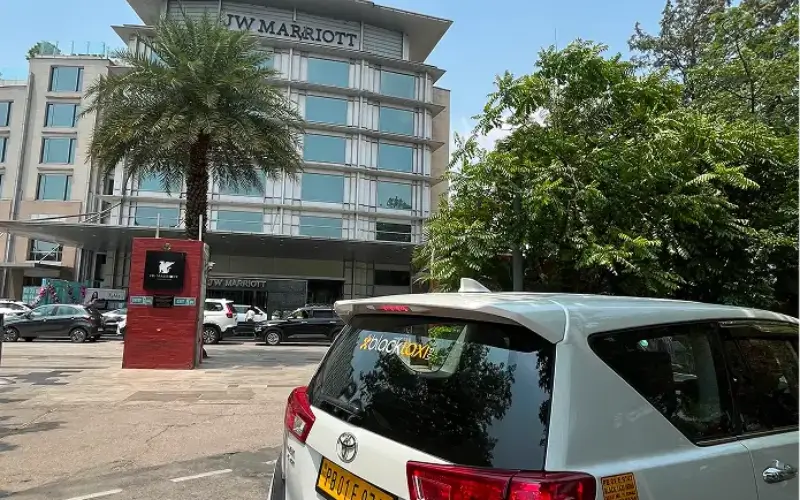taxi service at JW Marriott chandigarh